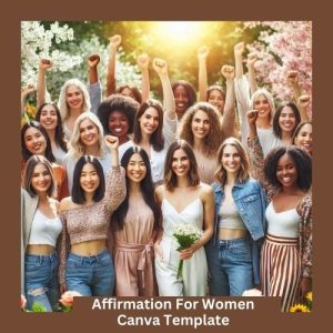 Affirmation For Women Canva Template