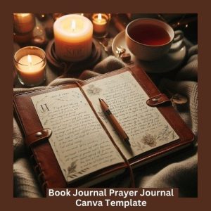 Book Journal Prayer Journal Canva Template