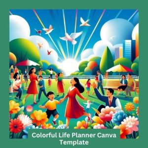 Colorful Life Planner Canva Template