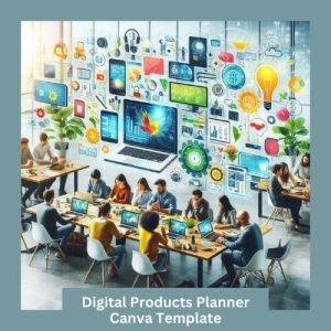 Digital Products Planner Canva Template