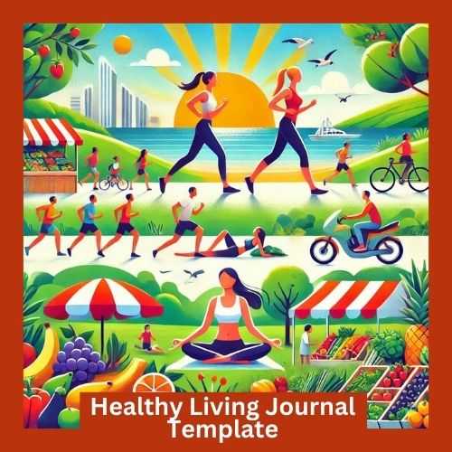 Comprehensive Healthy Living Planner Canva Template