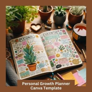 Personal Growth Planner Canva Template