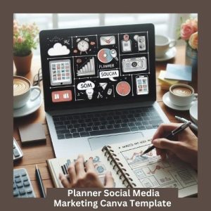 Planner Social Media Marketting Canva Template