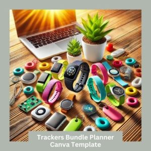 Trackers Bundle Planner Canva Template