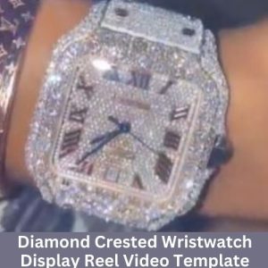 Diamond Crested Wristwatch Display Reel Video Template